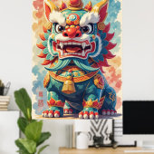 Mythischer Shisa Poster (Heimbüro)