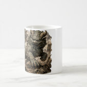 Mythischer Steinwächter Fantasy-Aufkleber Kaffeetasse (Mittel)
