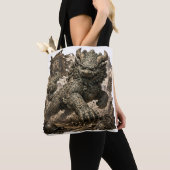 Mythischer Steinwächter Fantasy-Aufkleber Tasche (Von Nahem)