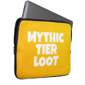Mythischer Tier Loot Yellow Typografy Gamer Laptopschutzhülle (Vorne Rechts)