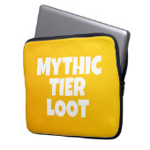Mythischer Tier Loot Yellow Typografy Gamer Laptopschutzhülle (Vorderseite Links)