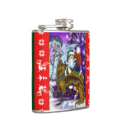 Mythischer Weihnachtsmann Flachmann (Rechts)