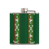 Mythischer Weihnachtsmann Flachmann (Rückseite)