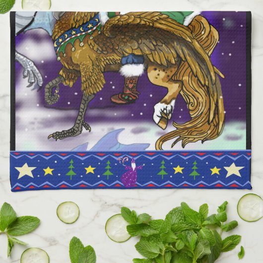 Mythischer Weihnachtsmann Handtuch (Gefaltet)