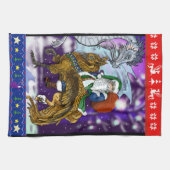 Mythischer Weihnachtsmann Handtuch (Horizontal)
