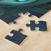 Mythischer Weißer Waldhüter mit goldenen Geweihen Puzzle (Seite)