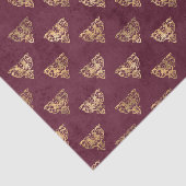 Mythisches Burgund und Gold Seidenpapier (Ausschnitt)