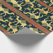 Mythisches Camelid Wrapping Paper Geschenkpapier (Ecke)