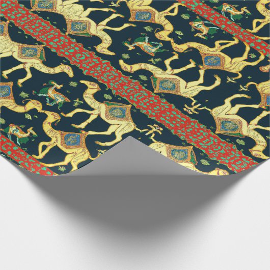Mythisches Camelid Wrapping Paper Geschenkpapier (Ecke)