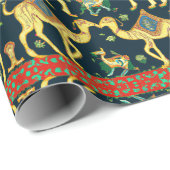 Mythisches Camelid Wrapping Paper Geschenkpapier (Rolleneckpunkt)