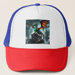 🦕 🦖 Mythisches Drachendesign 🐉 ✨ Truckerkappe