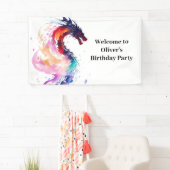 Mythisches Dragon Birthday Banner (Insitu)