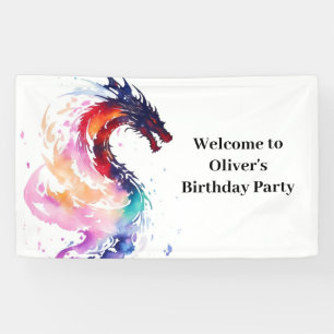 Mythisches Dragon Birthday Banner