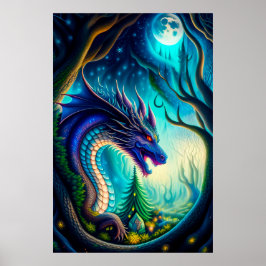 Mythisches Dragons-Poster Poster