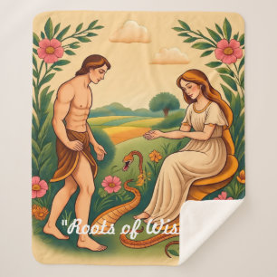 "Mythisches Eden Bloom" Sherpadecke