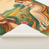 "Mythisches Eden Bloom" Sherpadecke (3/4)