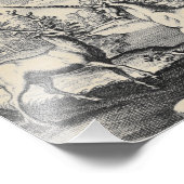 Mythisches Einhorn im Wald Fotodruck (Ecke)