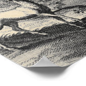 Mythisches Einhorn im Wald Poster (Ecke)