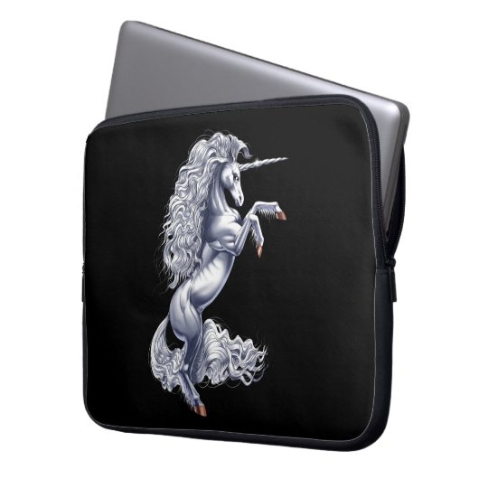 Mythisches Einhorn Laptopschutzhülle (Vorderseite Links)