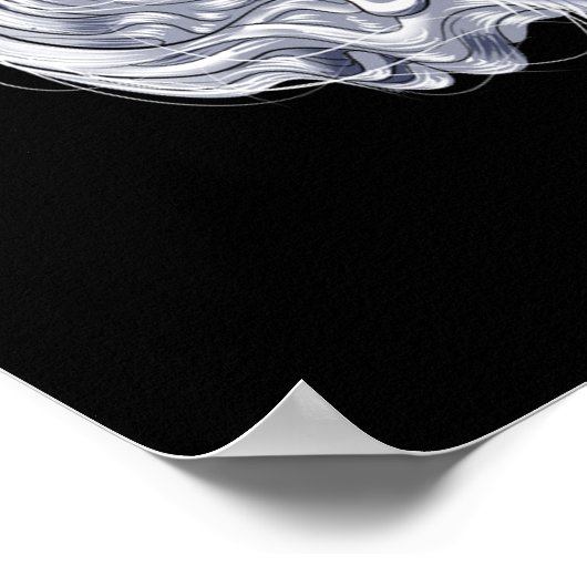 Mythisches Einhorn Poster (Ecke)