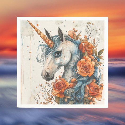 Mythisches Einhorn Serviette
