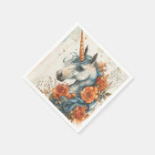 Mythisches Einhorn Serviette (Ecke)