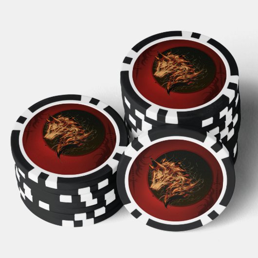 Mythisches Fantasietier Pokerchips (Stapel)