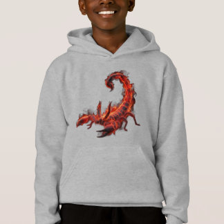 Mythisches Fantasy-Kreatur: Brennender Skorpion Hoodie