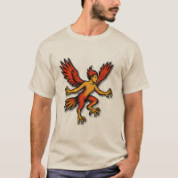 Mythisches geflügeltes Monster-Kreatur-T-Shirt