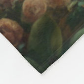 Mythisches Mädchen im Wald Fleecedecke (Ecke)