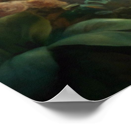 Mythisches Mädchen im Wald Poster (Ecke)