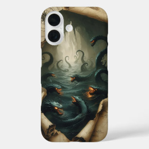 Mythisches Meeresmonster iPhone 16 Hülle