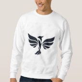 Mythisches Phoenix Bird Rising Logo Black Sweatshi Sweatshirt (Vorderseite)