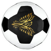 Mythisches Phoenix Bird Rising Logo (Imitate Gold) Fußball (Gedreht)
