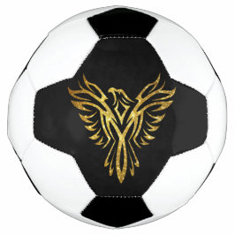 Mythisches Phoenix Bird Rising Logo (Imitate Gold) Fußball