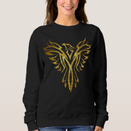 Mythisches Phoenix Bird Rising Logo (Imitate Gold) Sweatshirt