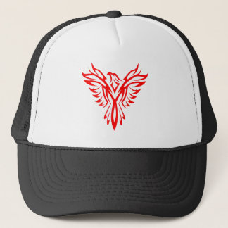 Mythisches Phoenix Bird Rising Logo (Rot) Truckerkappe