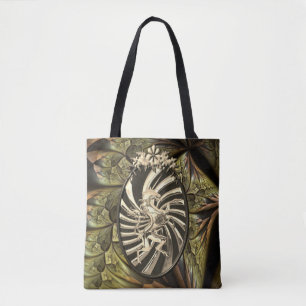 Mythisches silbernes Einhorn Cool Gold Hintergrund Tasche