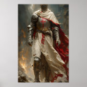 Mythisches Templar Knight Poster von Luis Ricardo  (Vorne)