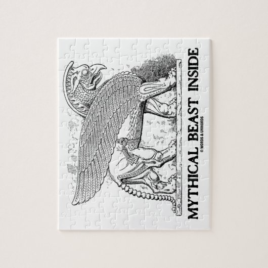 Mythisches Tier-Innere (Greif/Gryphon) Puzzle (Vertikal)