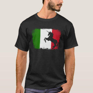 Mythisches Unicorn Vintag Italien Italienisches Fa T-Shirt