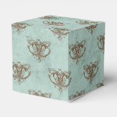 Mythisches Vintages Drachenmuster Geschenkschachtel (Rückseite)