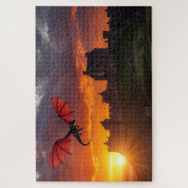 Mythisches Walisisches Drachen-Puzzle Puzzle