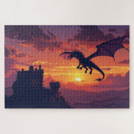 Mythisches Walisisches Drachen-Puzzle Puzzle