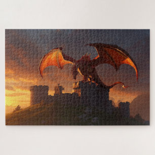 Mythisches Walisisches Drachen-Puzzle Puzzle