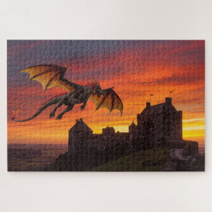 Mythisches Walisisches Drachen-Puzzle Puzzle