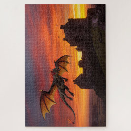 Mythisches Walisisches Drachen-Puzzle Puzzle