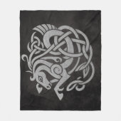 Mythisches Wikingpferd - Symbol der Knüpfarbeit No Fleecedecke (Vorderseite)