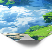 Mythisches World Huge Island Fantasy Poster (Ecke)