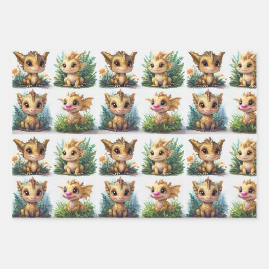 Mythisches Wrapping Paper Geschenkpapier Set (Vorderseite 3)